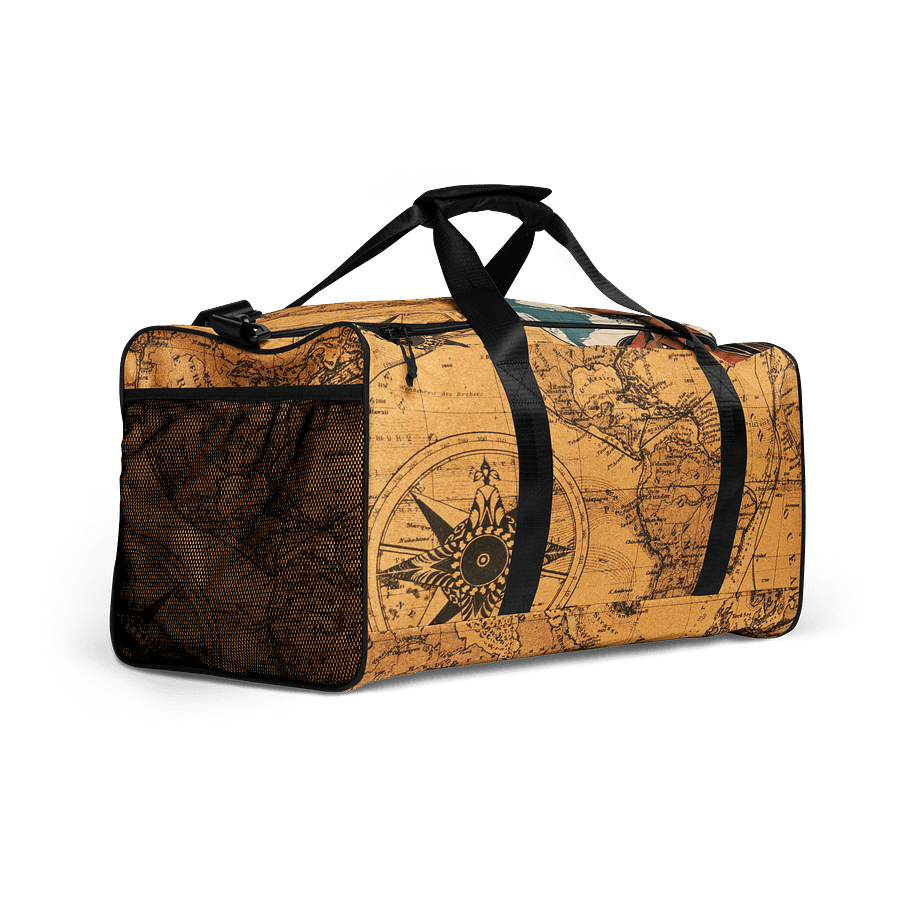 Vintage Americas Map All-Over Duffle Bag product image (2)