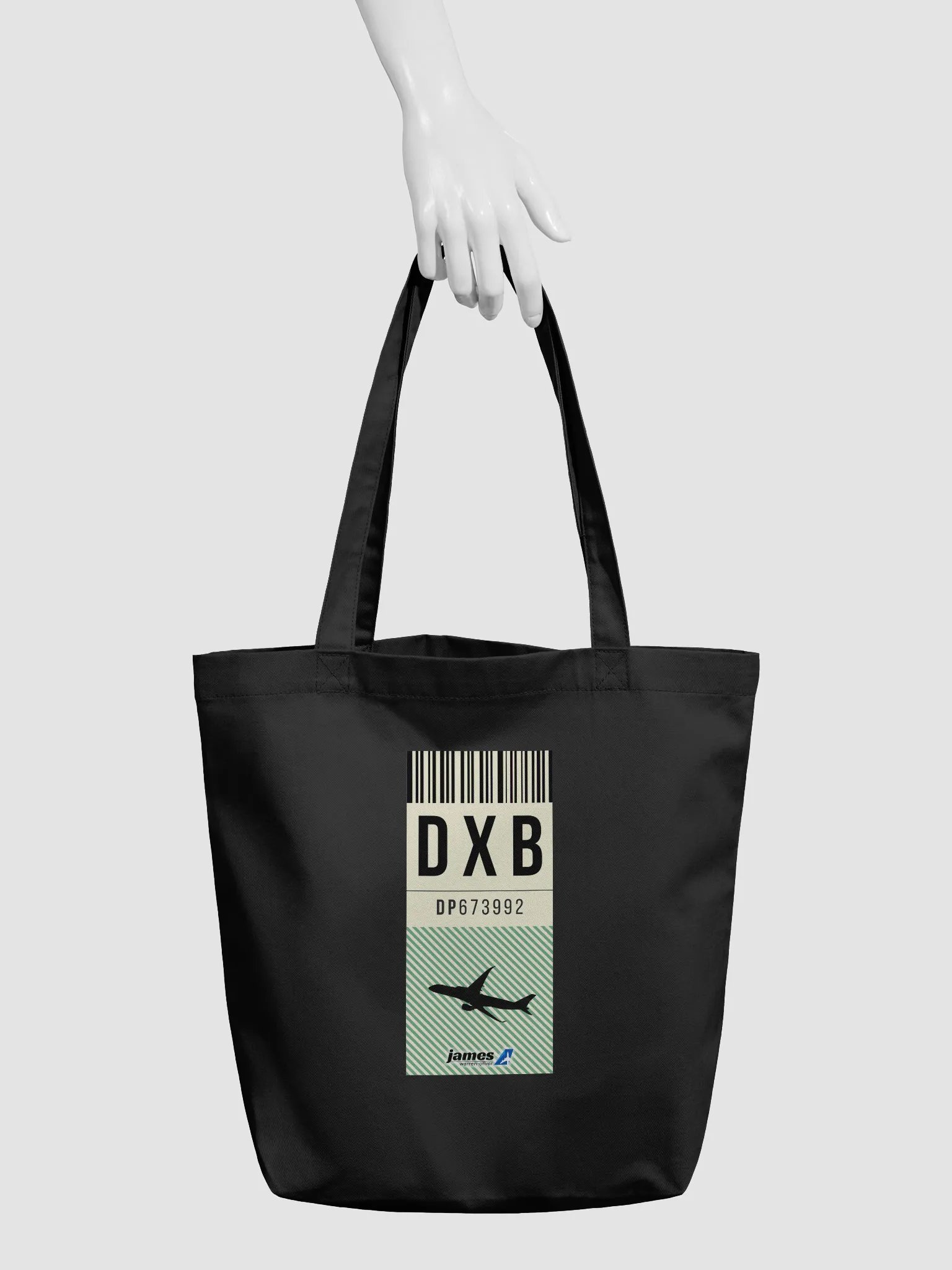 Dubai (DXB) Stylish Luggage Tag Tote Bag product image (3)