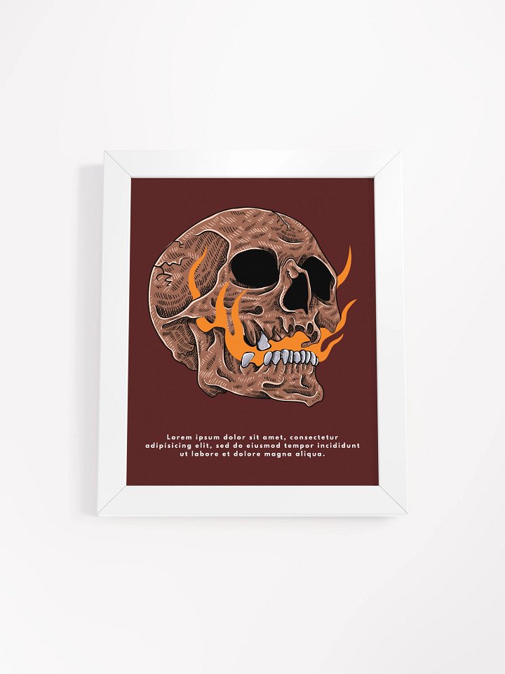 Burning Skull Framed Poster product image (1)