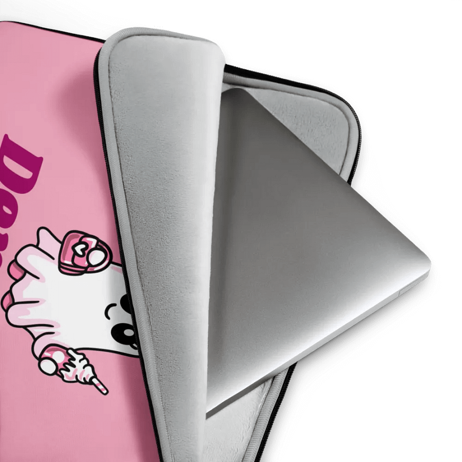 Very Demure Cute Ghost Laptop Sleeve product image (3)