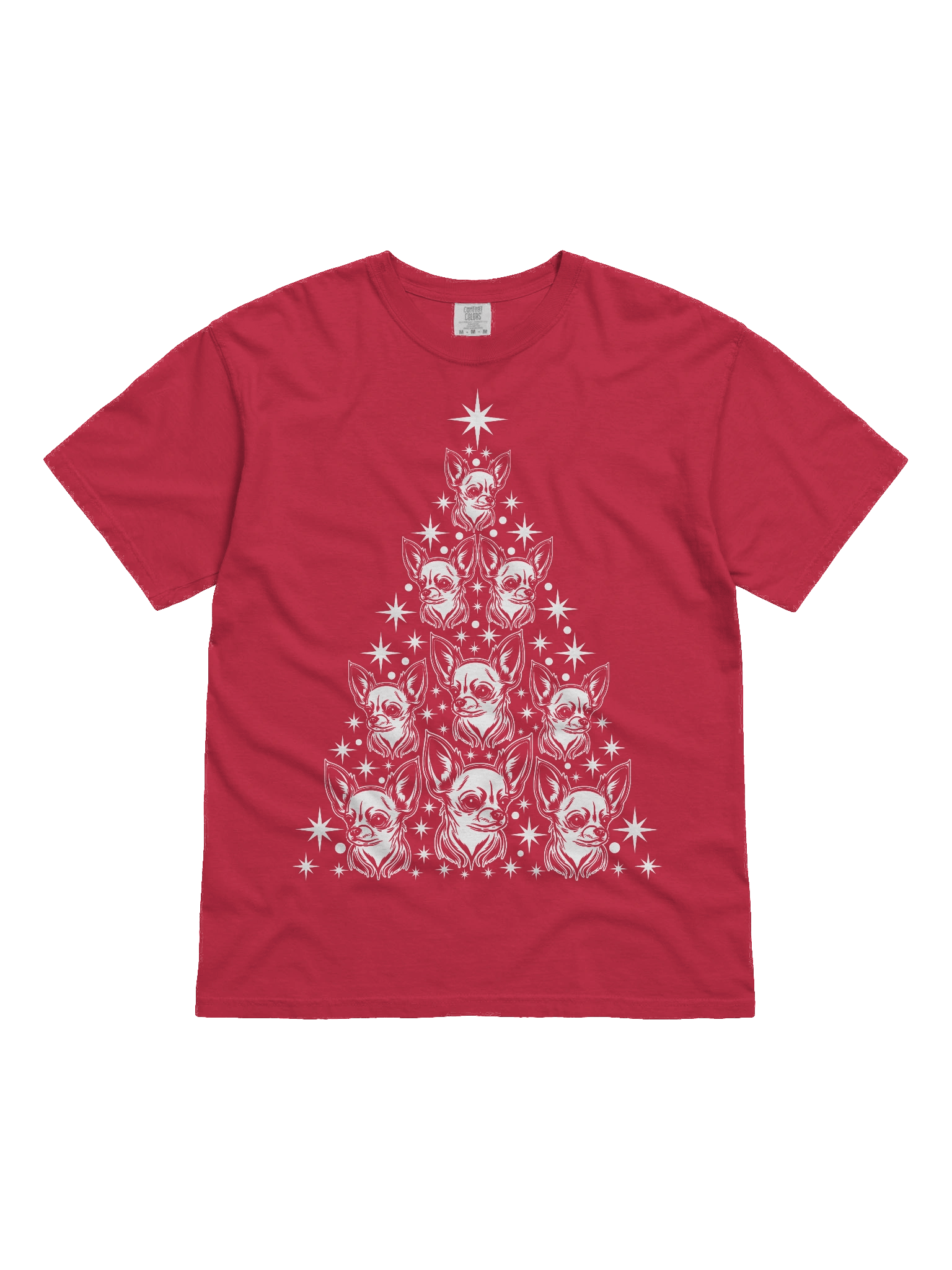 Chihuahua(2) Christmas Tree T-Shirt product image (2)