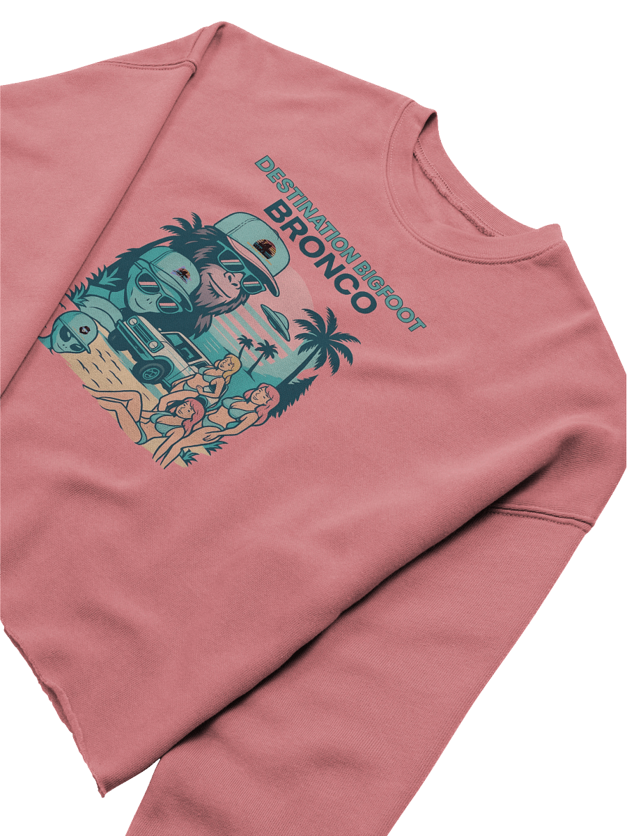 Destination Bigfoot Bronco Best Friend's Bella+Canvas Women's Fleece Crop Sweatshirt (Multiple Colors Available) product image (13)