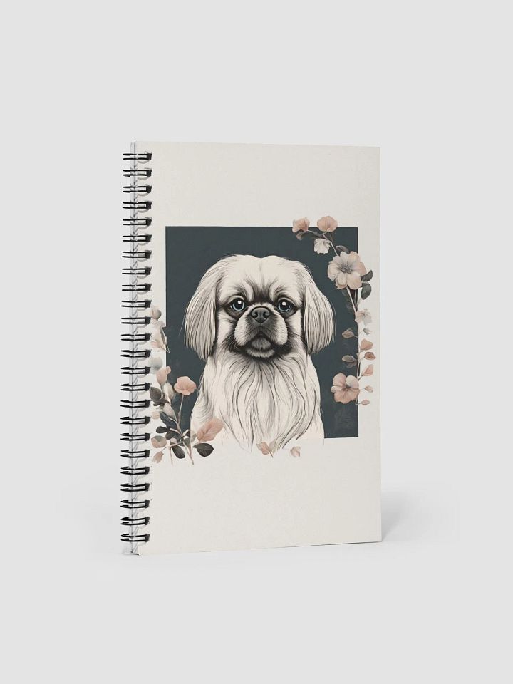 Floral Pekingese Spiral Notebook product image (2)