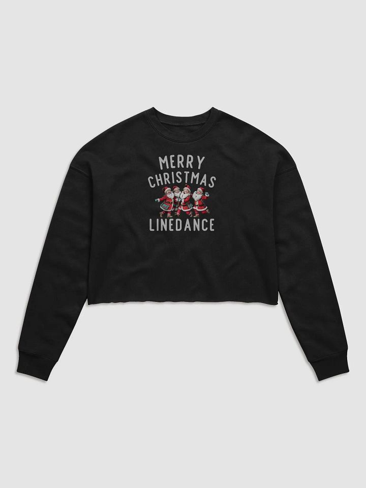 Merry Christmas Line Dance Crop Sweatshirt product image (1)