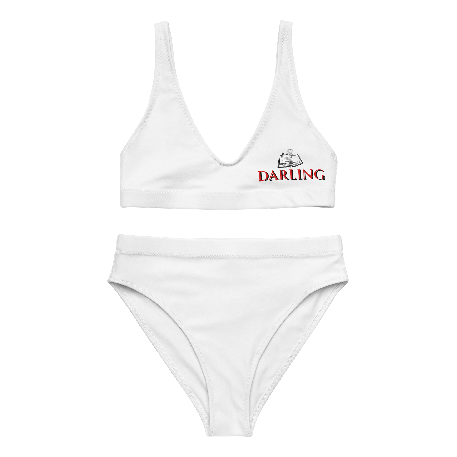 Yngling - Darling Series! High wasted bikini swimsuit. White-IICYIFY product image (1)