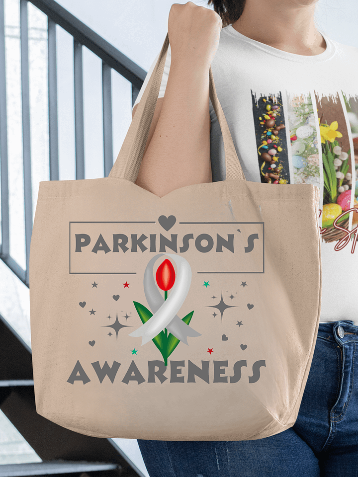 Parkinson's Awareness Organic Tote Bag product image (1)