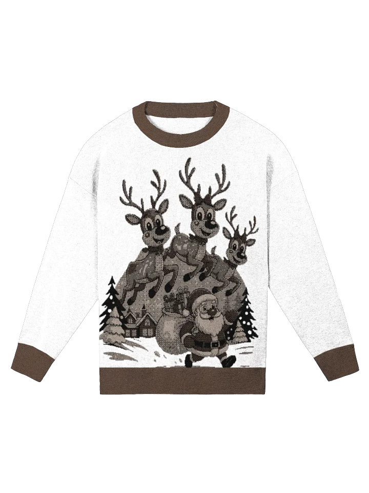Santa's Reindeer Relax Fit Sweater product image (2)