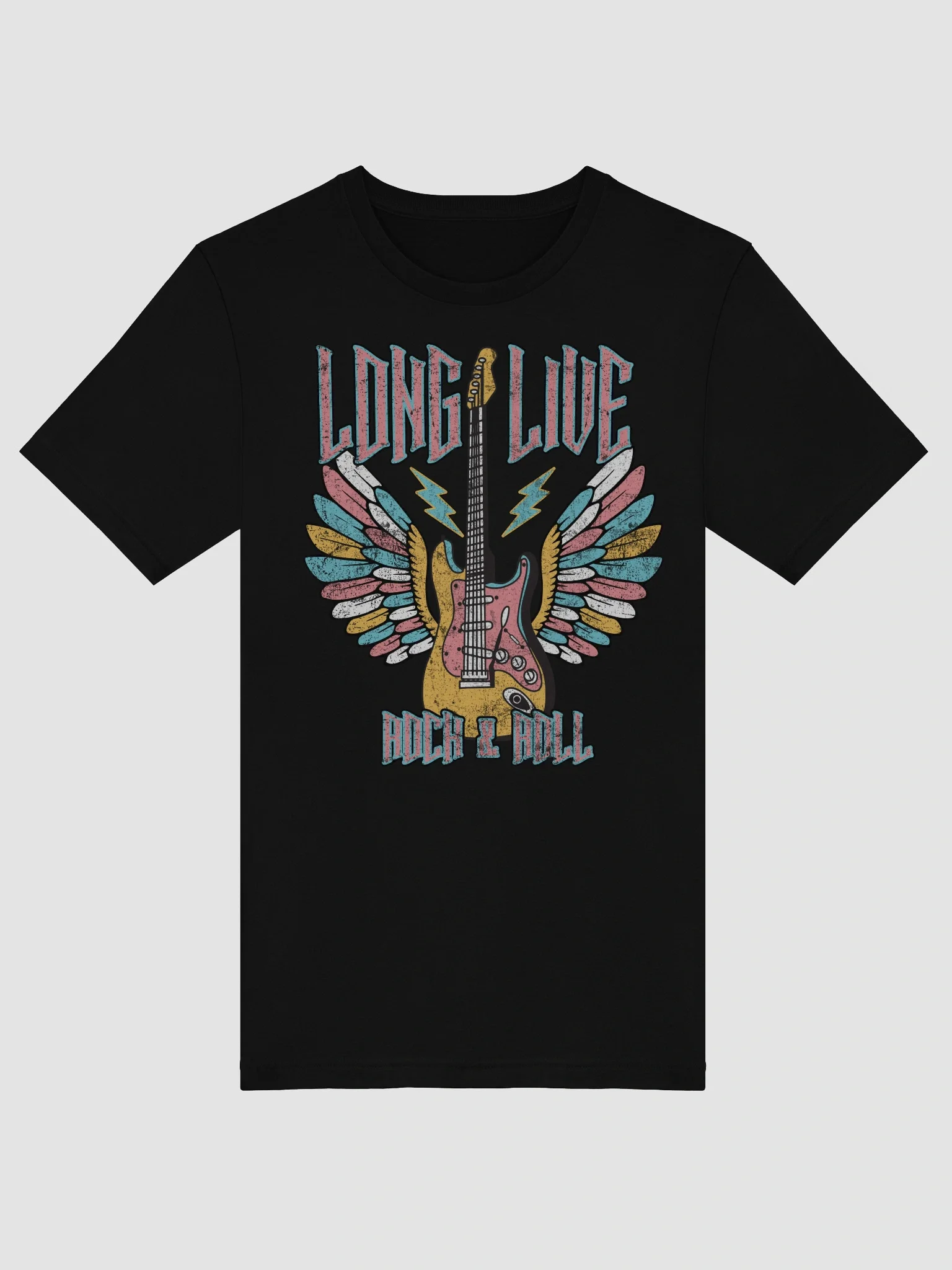 Winged Guitar Rock & Roll Tee product image (34)