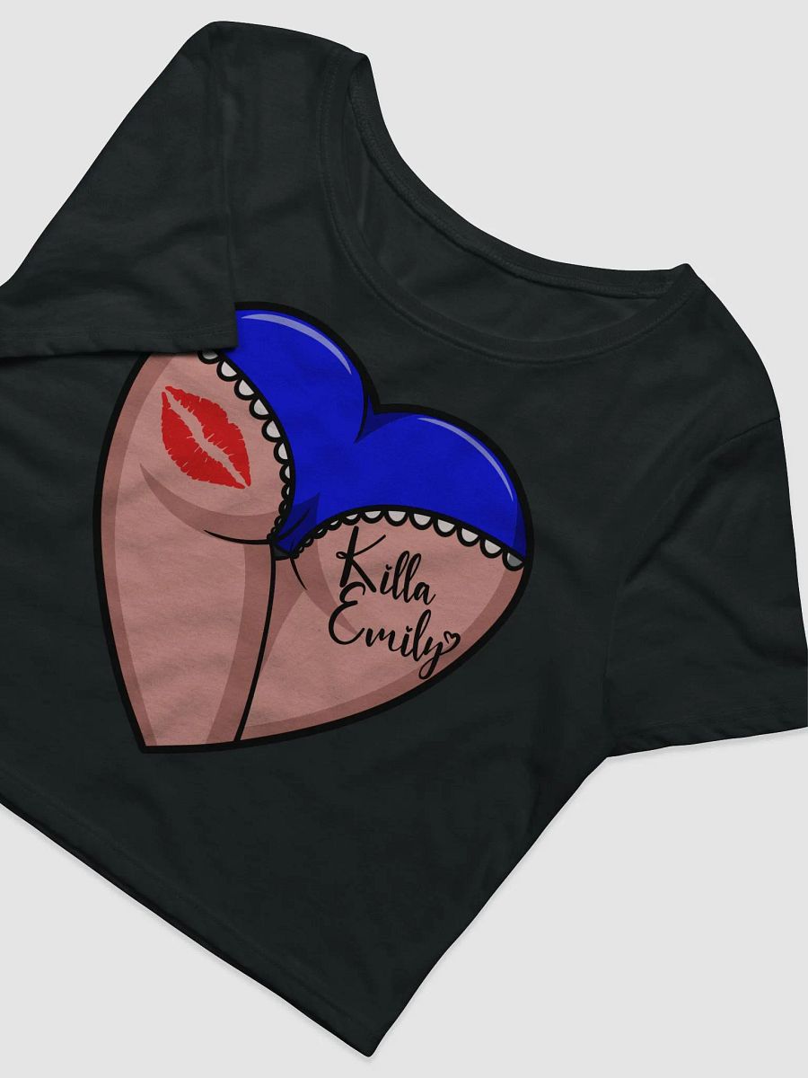 BLUE HEART BUTT CROP TOP product image (3)