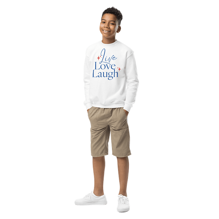 Live Love Laugh Youth Crew Neck Sweatshirt product image (1)