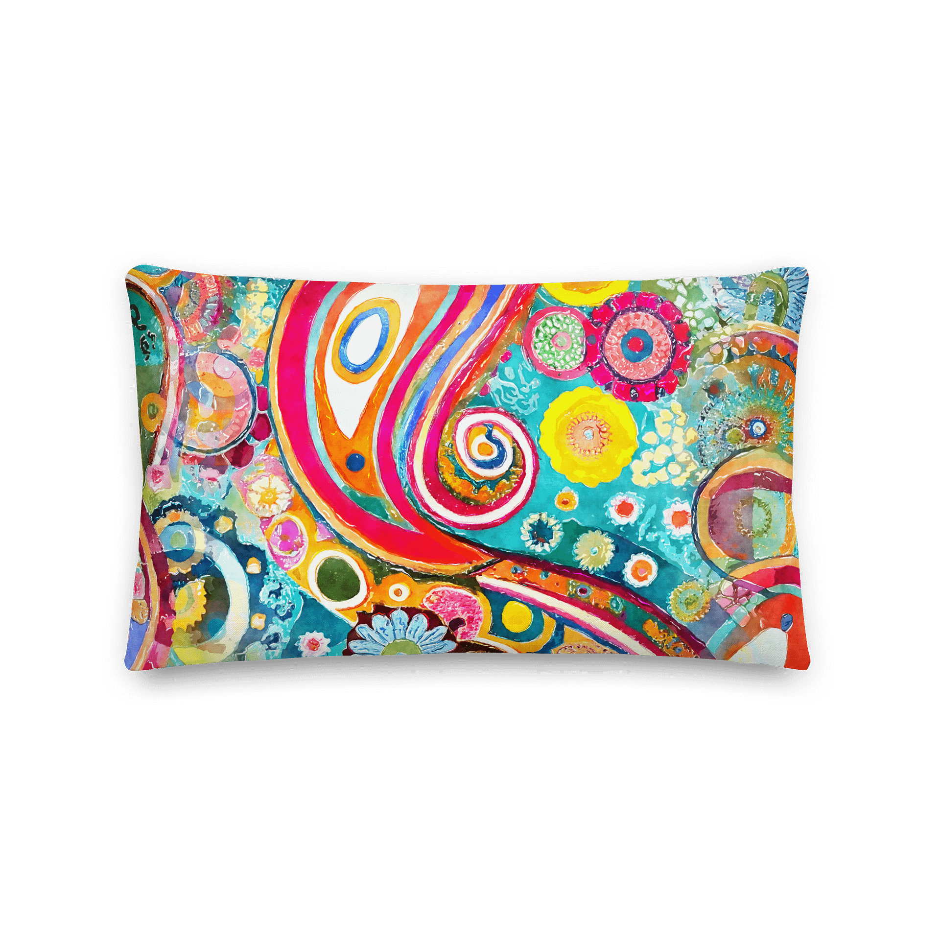Vibrant Swirls All-Over Print Pillow product image (4)