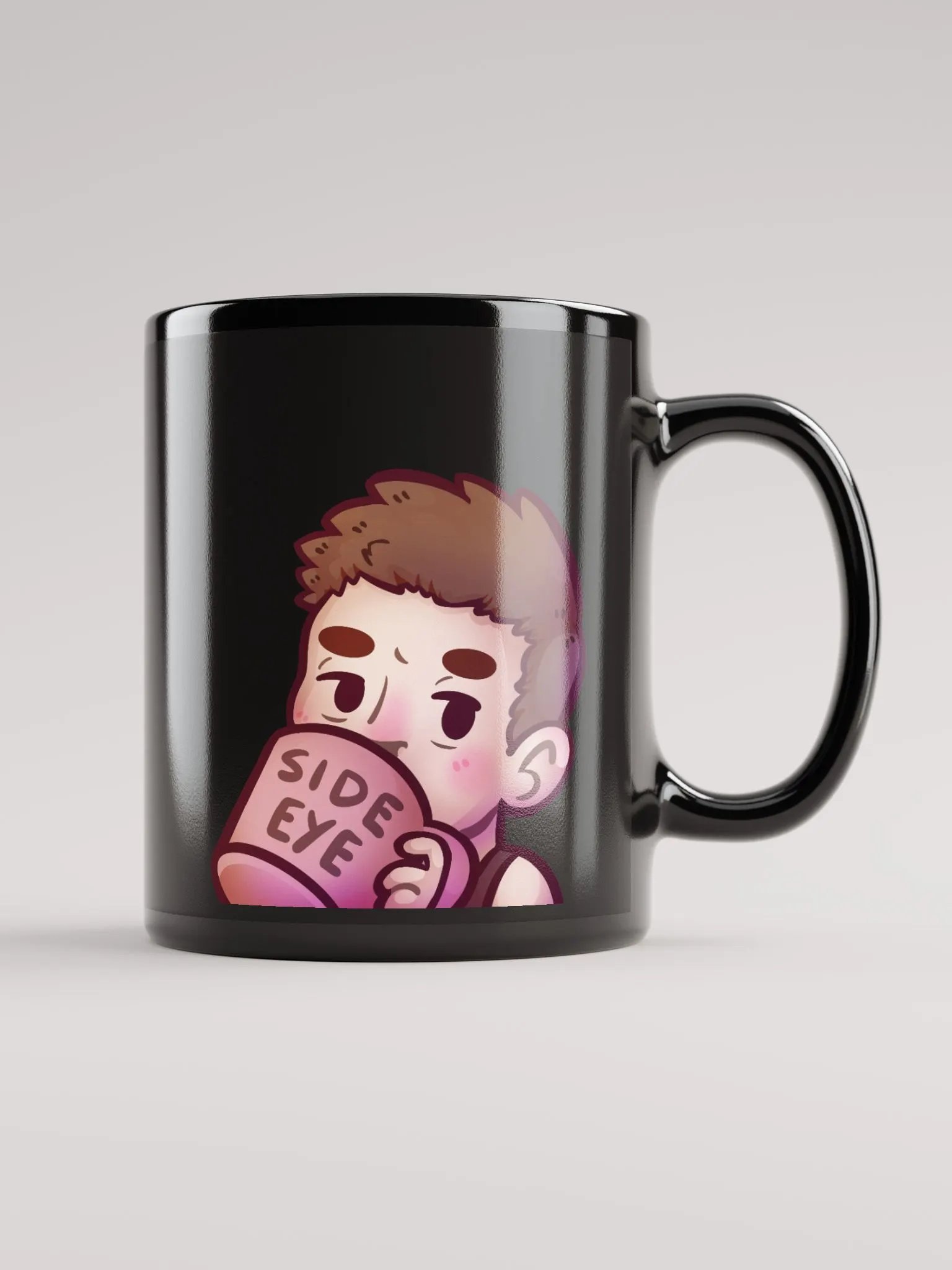 JeffBrutlag Side-Eye Mug (Black) product image (2)