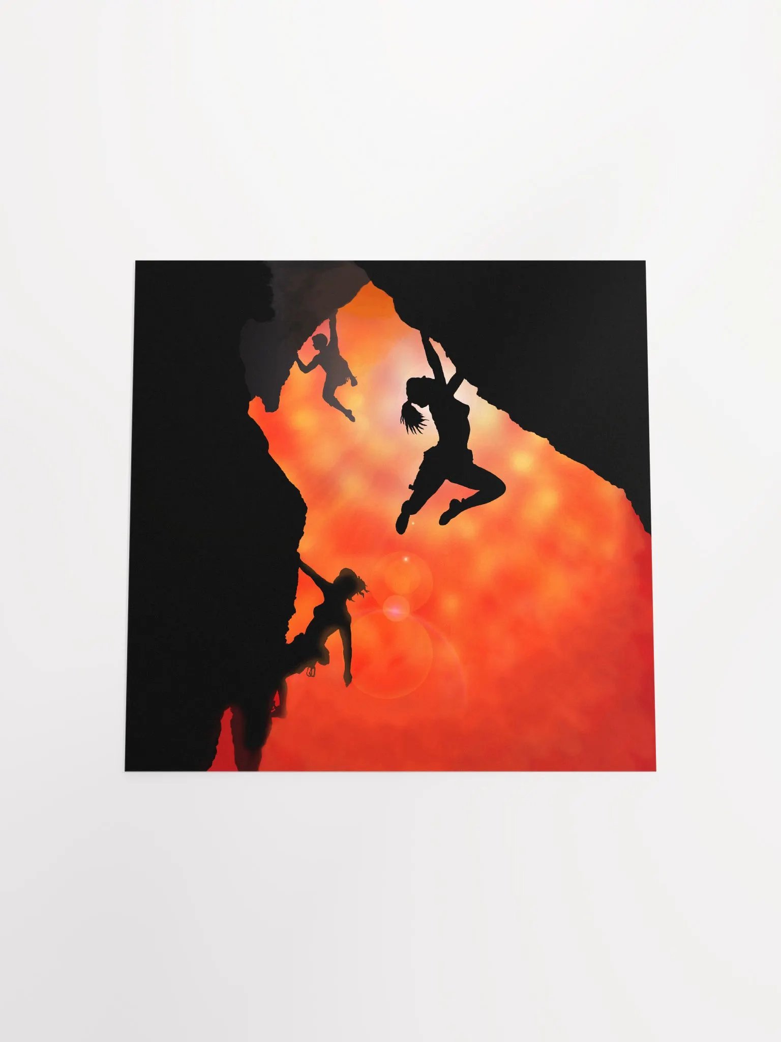Rock climbing in the sun poster product image (16)