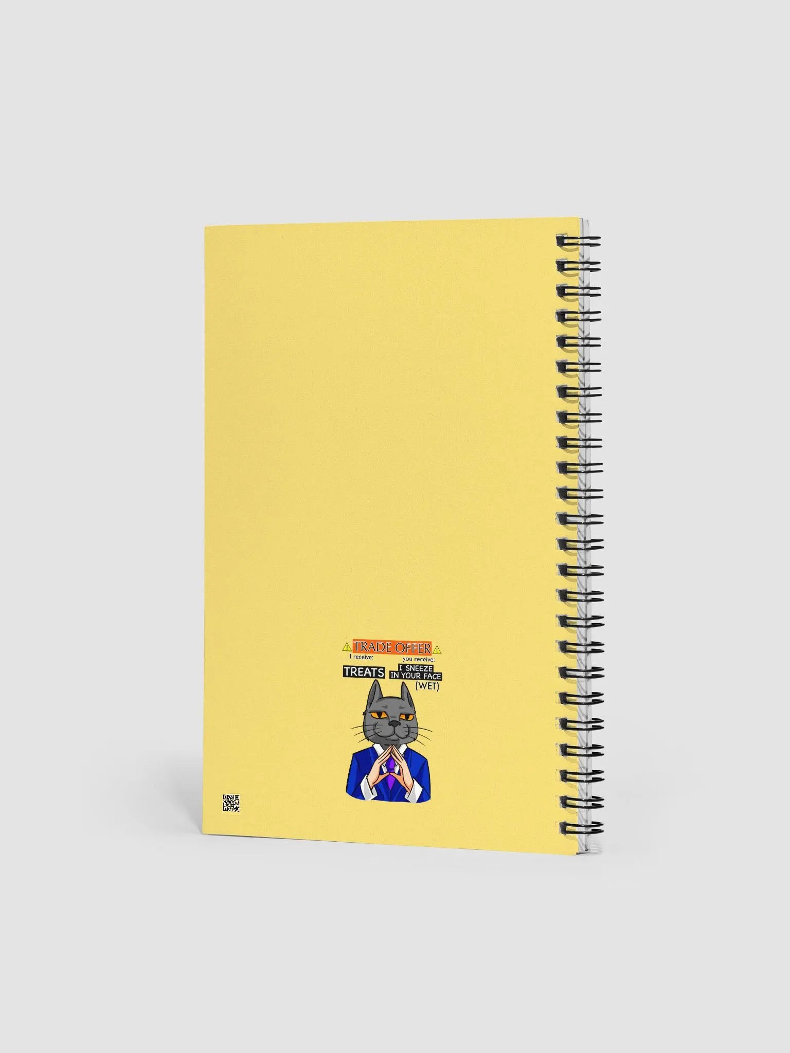 Trade Offer Human-Cat Meme Spiral Notebook product image (3)