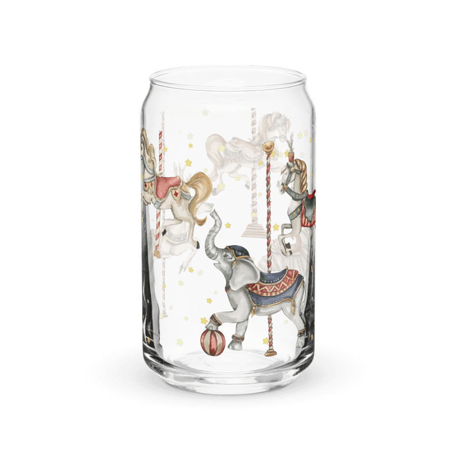 Midnight Circus Carousel Glass Can | 16oz – Unique & Stylish Drinkware product image (10)