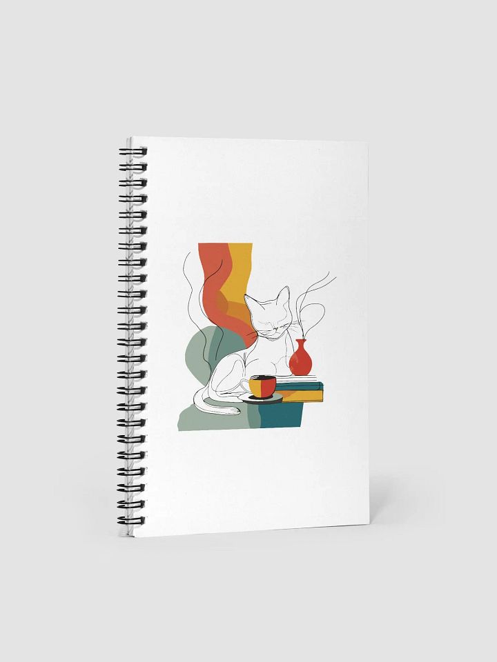 Whiskered Wonderland Spiral Notebook - Gift For Cat Lovers product image (1)
