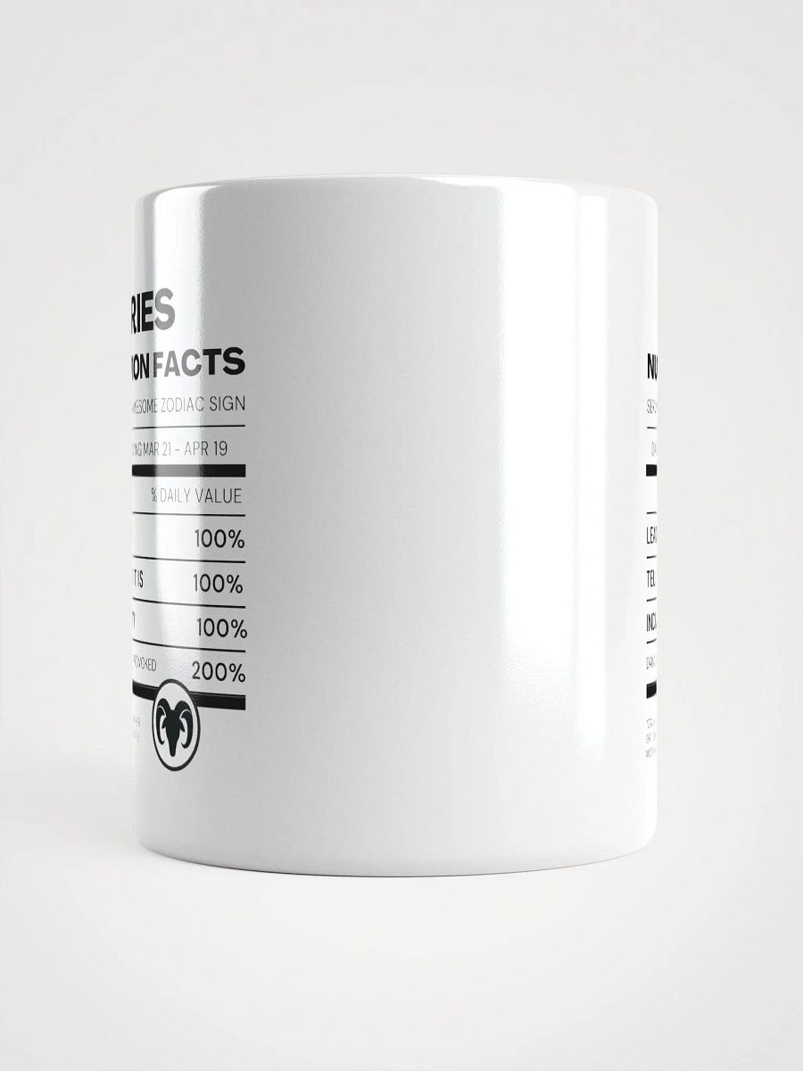 Aries Nutrition Facts Mug product image (6)
