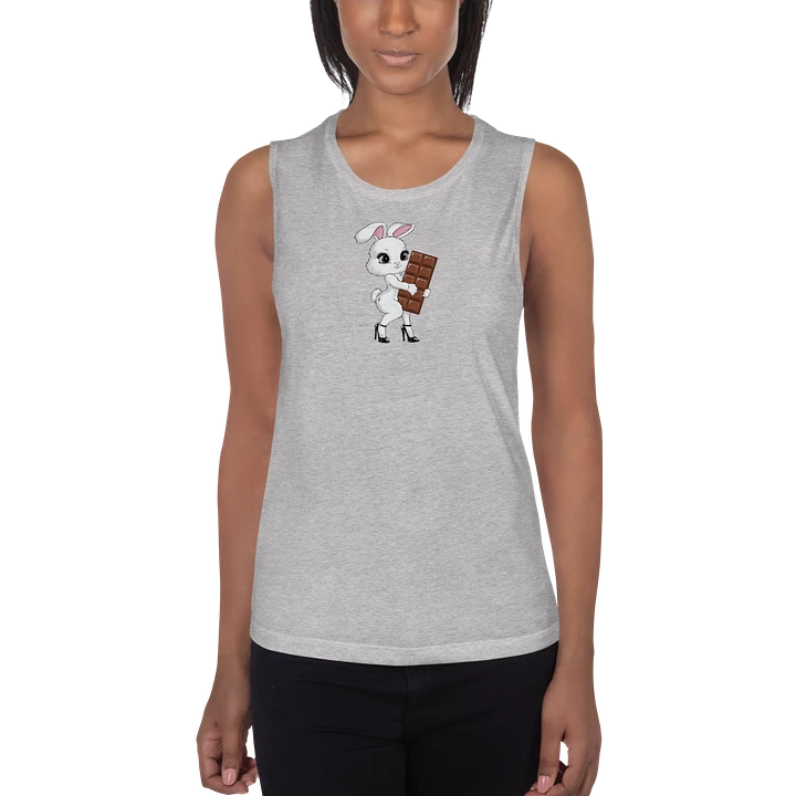 QOS Snow bunny with chocolate bar flowy tank top product image (4)