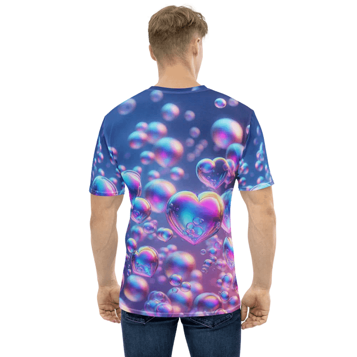 Prismatic Bubble Bliss Tee - Shimmering Dreamscape Art product image (2)