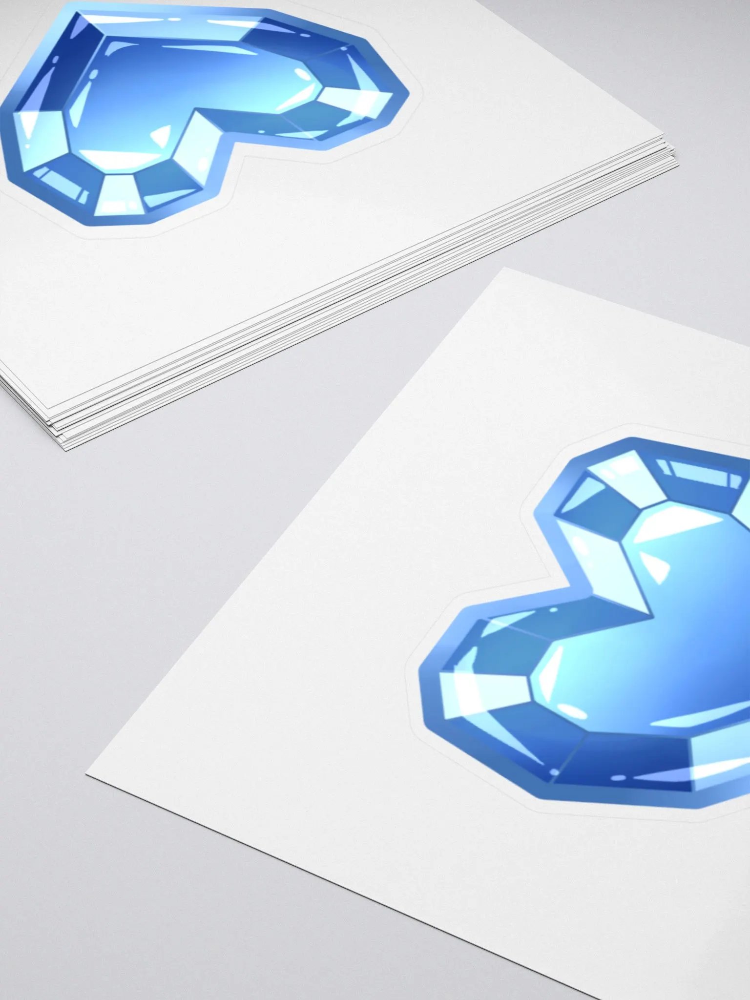 Blue Heart Sticker product image (4)