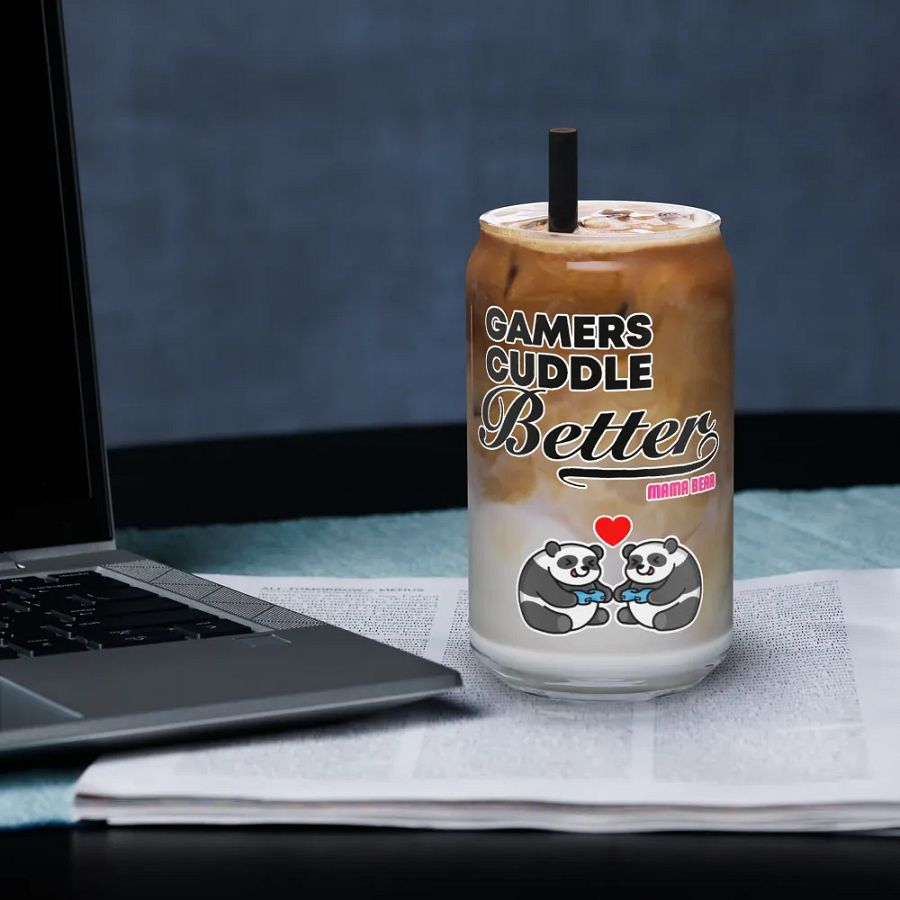 Gamers Cuddle Better Can-Shaped Glass product image (3)