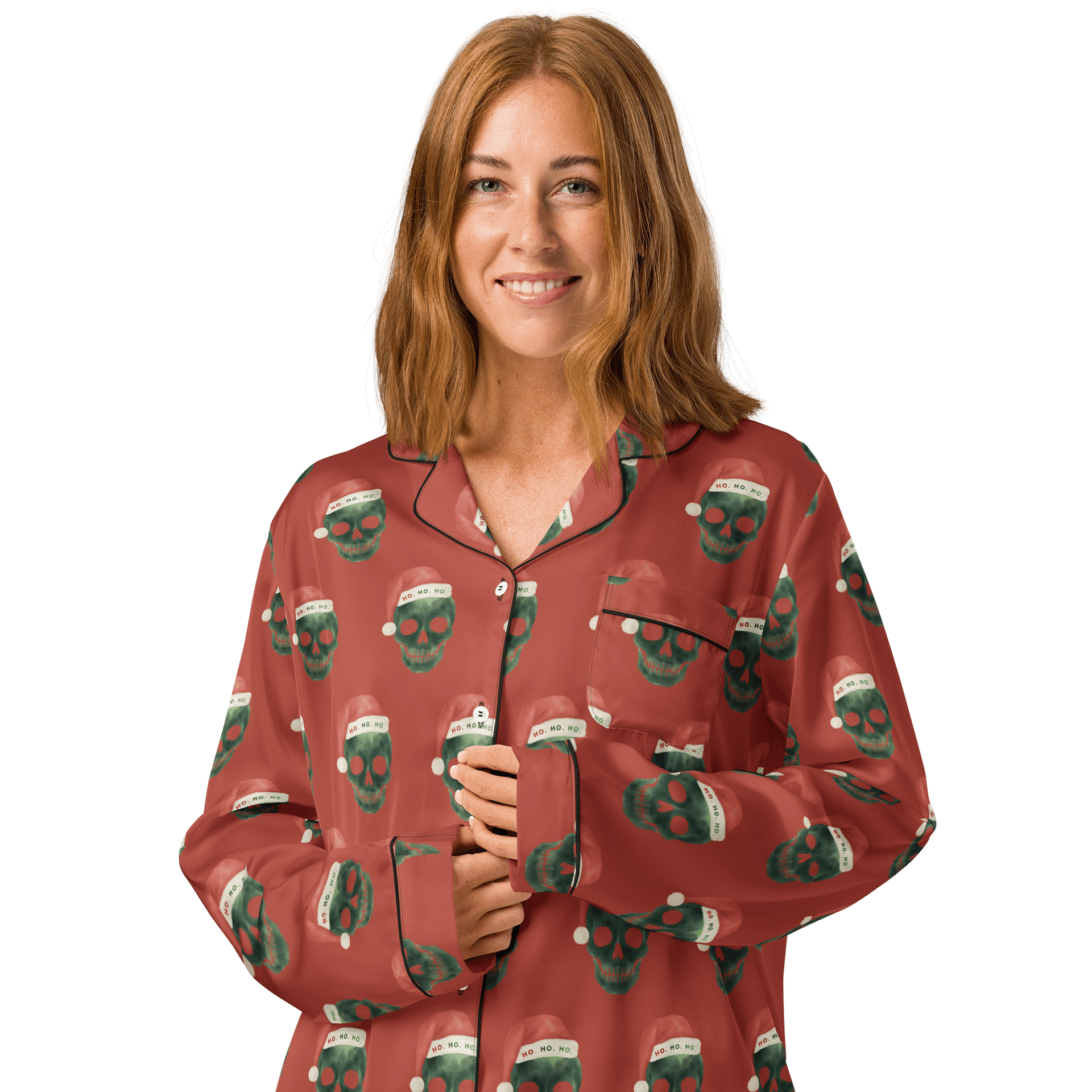 Grinch Vibes Long Pajama Top product image (3)
