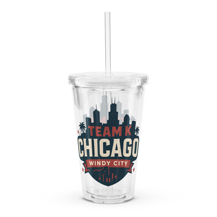 Team K Chicago Clear Plastic Tumbler product image (1)