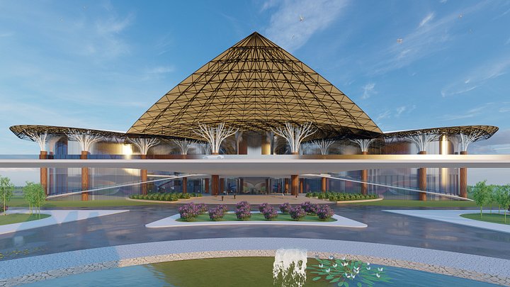 Airport Terminal 3D Model + AutoCAD Plan Bundle product image (2)