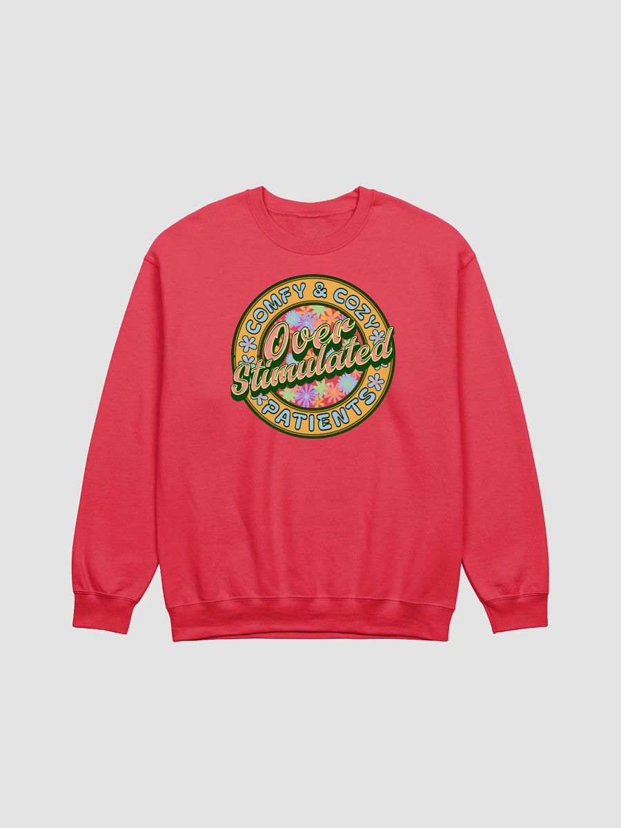 Over Stimulated Comfy And Cozy Patients Floral Crewneck Sweatshirt product image (15)