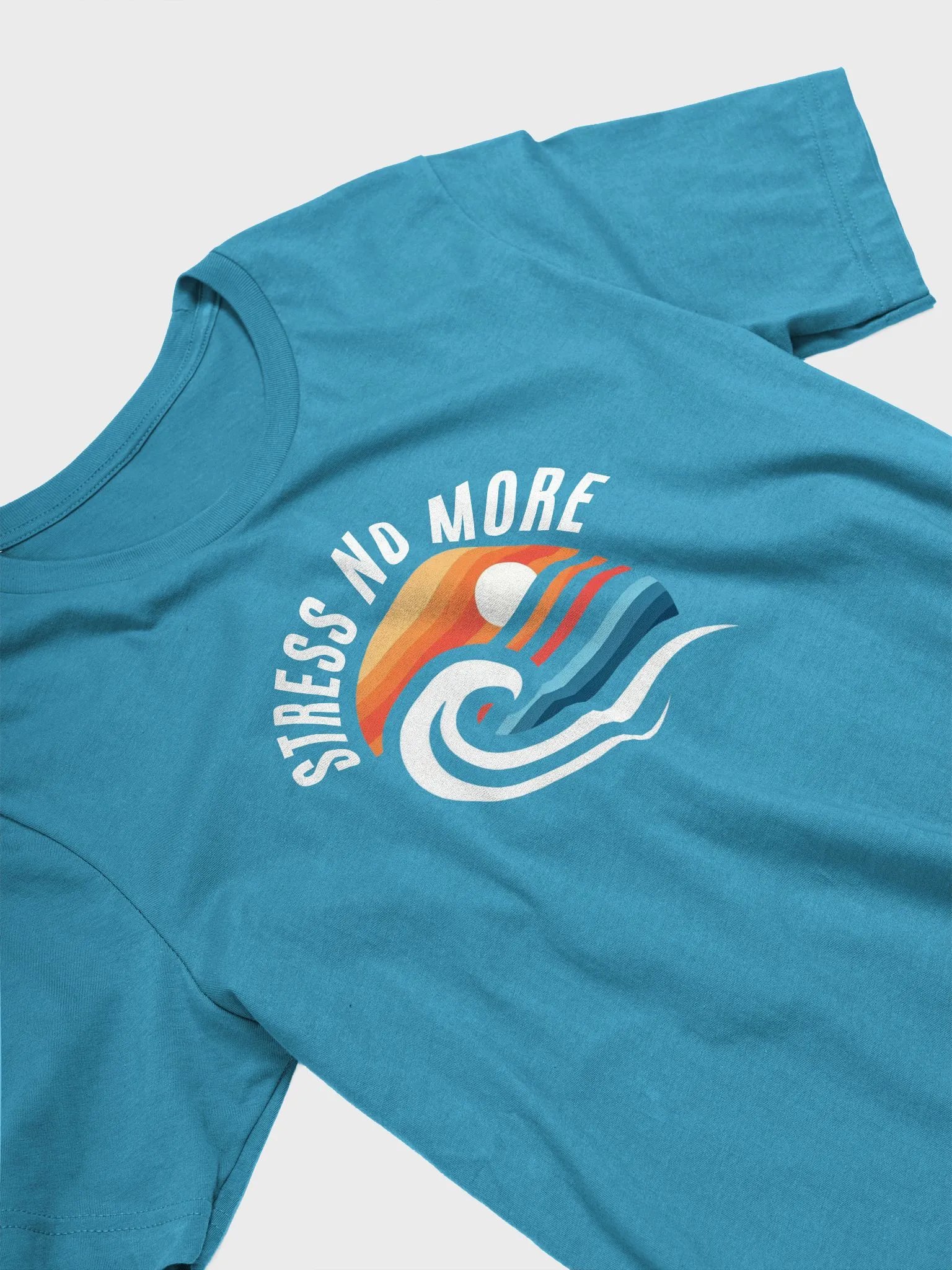 Sunset Waves Unisex T-Shirt | stress no more product image (30)