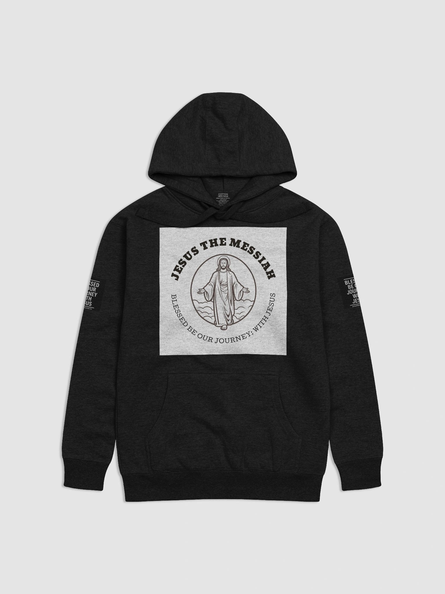 Jesus The Messiah Premium Hoodie – Blessed Journey Edition (Front & Back Print) product image (1)