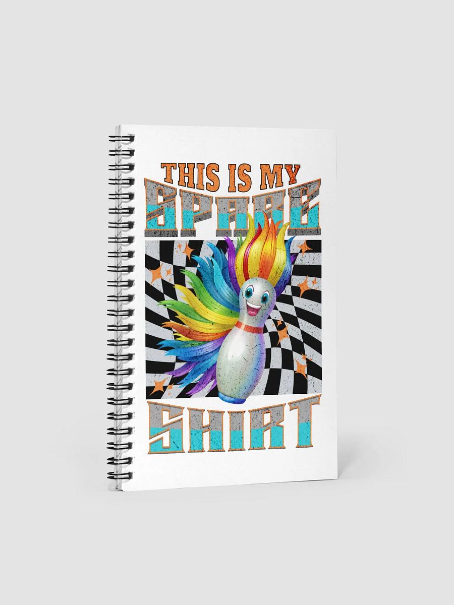 This Is My Spare Shirt Bowling Rainbow Pin Spiral Notebook product image (1)