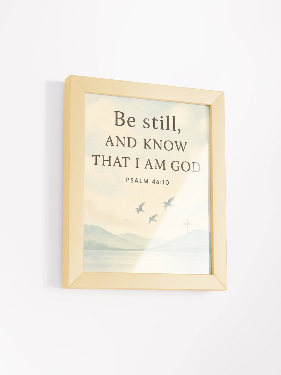 Be Still and Know – Psalm 46:10 Wall Art | Peaceful Christian Scripture Decor product image (24)