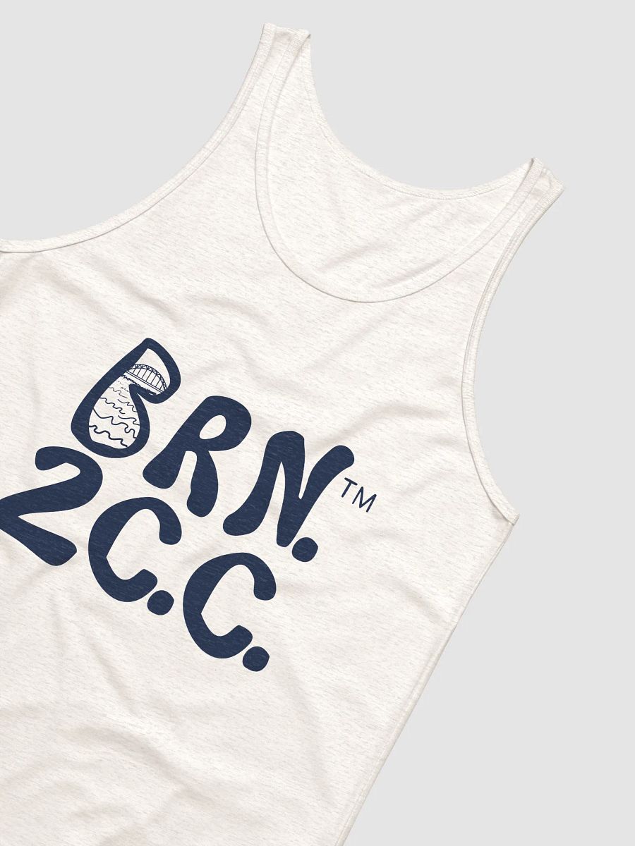 Cape Classic Tank | BRN.2C.C.™ | Men’s Jersey Tank Top | BOURNE to Flex™ | Navy Logos product image (4)
