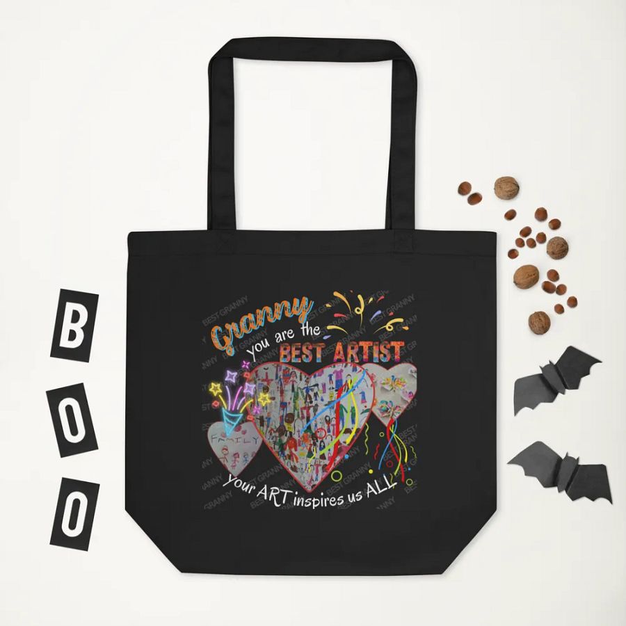 tote bag 'granny you are the best artist .  Your rt inspires us all. perfect gift for granny. product image (5)