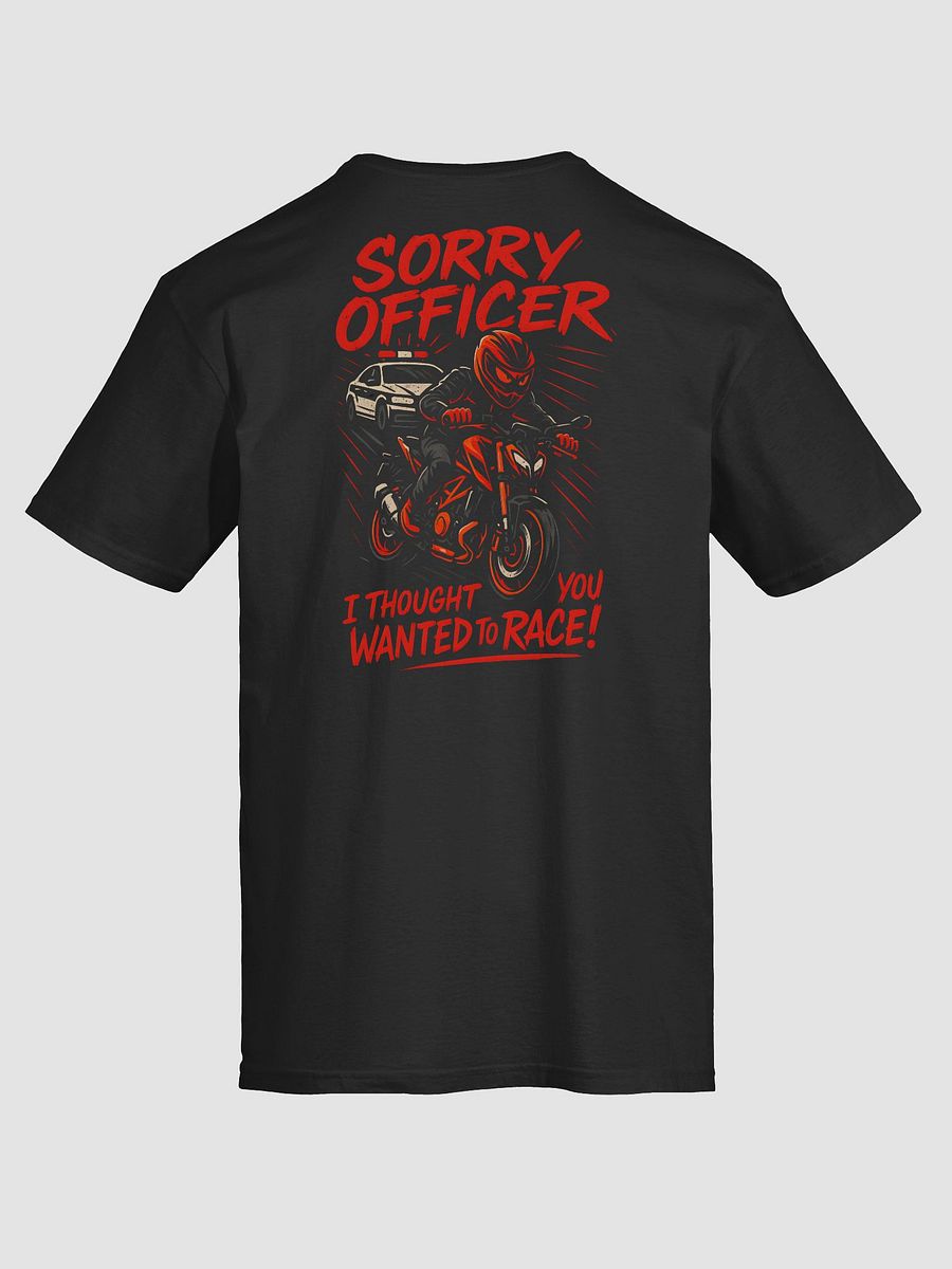 Sorry Officer Back Design T-Shirt product image (6)