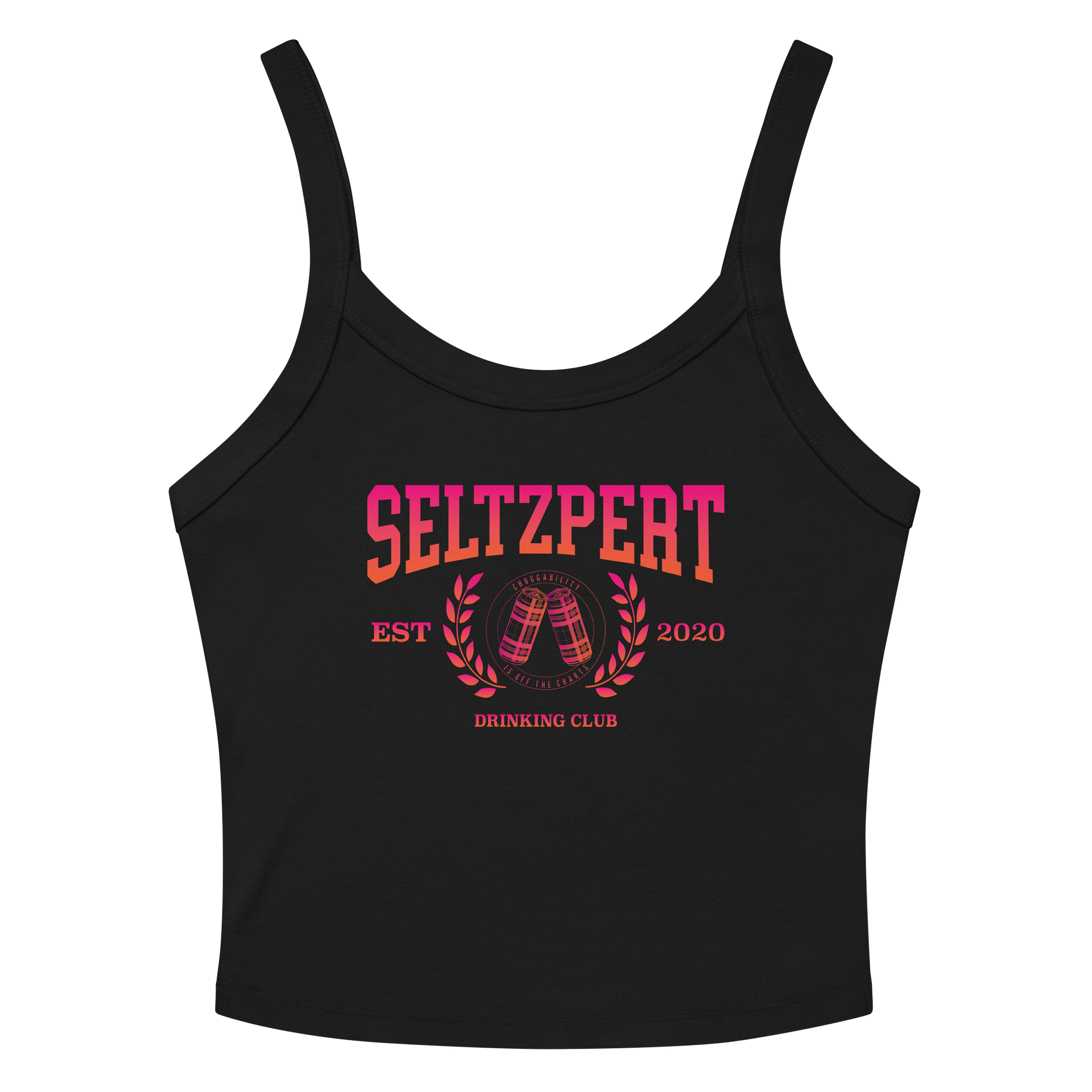 Seltzpert Drinking Club Tequila Sunrise Women's Black Tank Top product image (3)