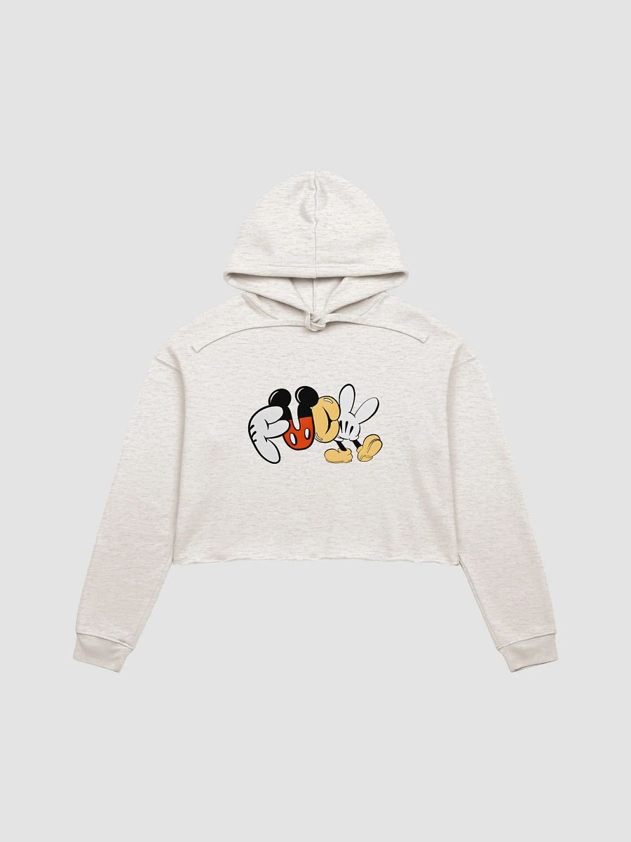 Mickey Mouse Letters Style Fuck Crop Hoodie product image (13)