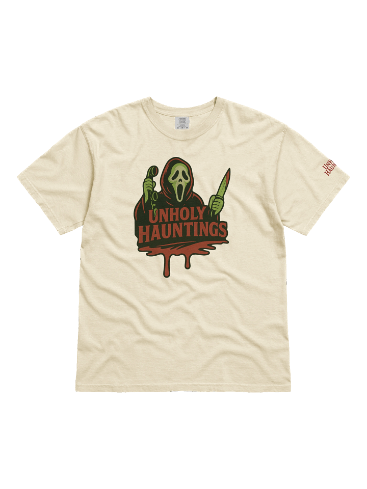 Unholy Hauntings Ghost Face Tee product image (1)