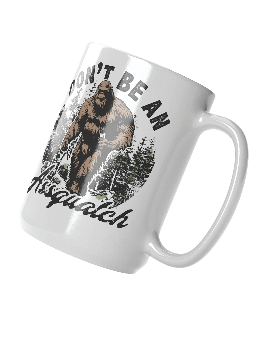 Sasquatch Humor White Glossy Mug product image (2)