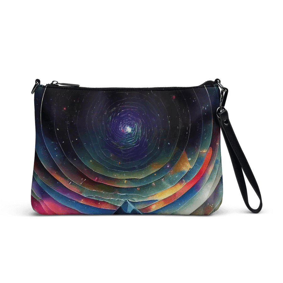 faux leather Cosmic Vortex All-Over Print Crossbody Bag product image (1)