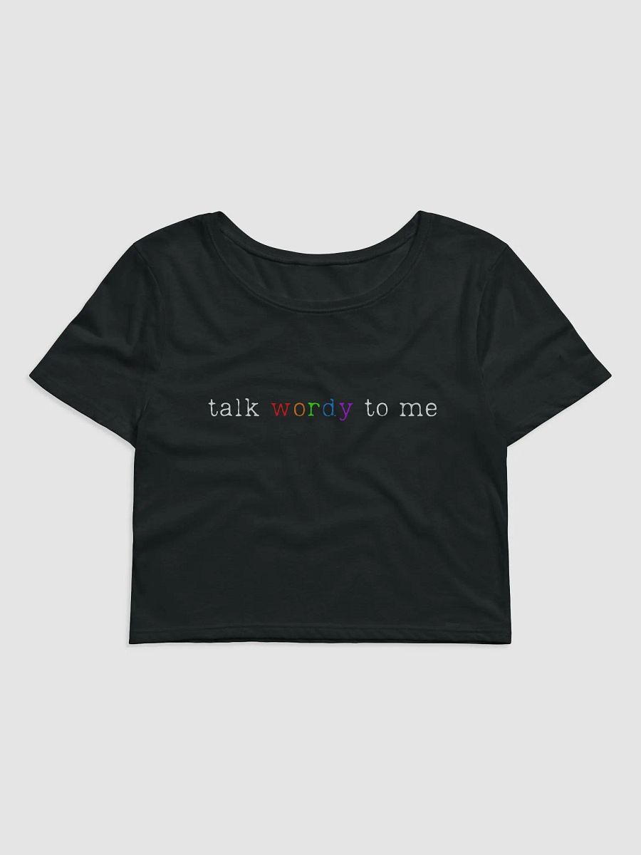 [talk wordy] crop top — pride edition product image (1)