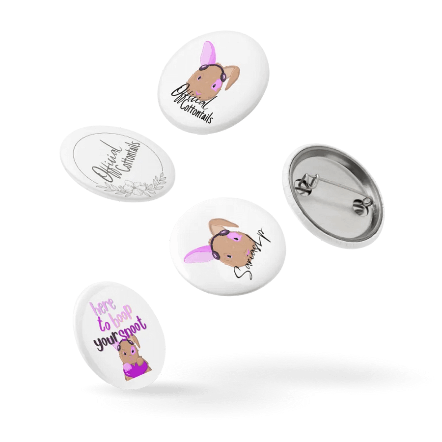 Whimsical Cottontail Pin Button Set product image (9)