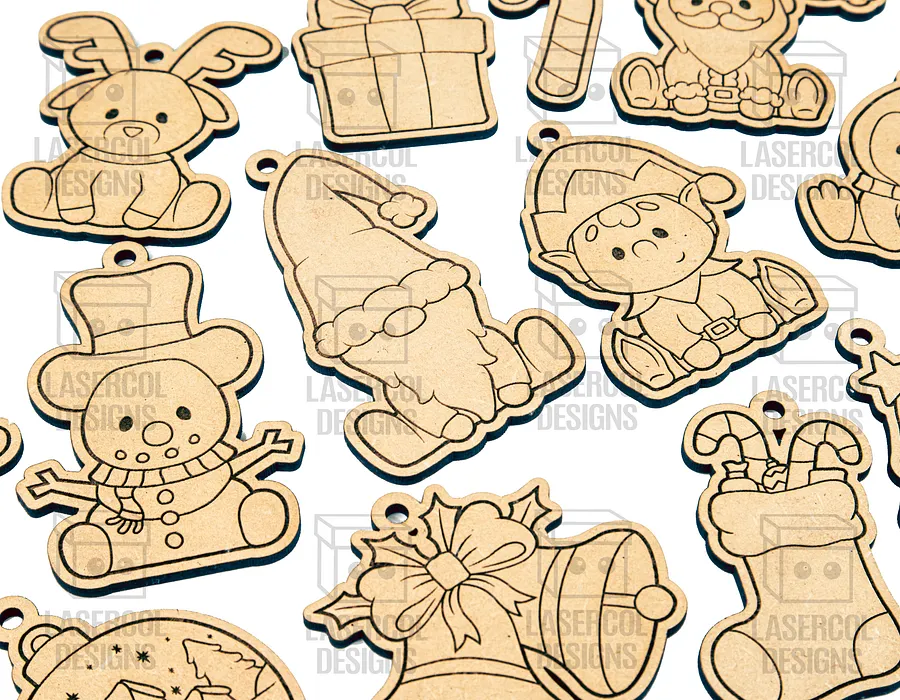 Christmas Ornaments - Laser Cut Files product image (10)