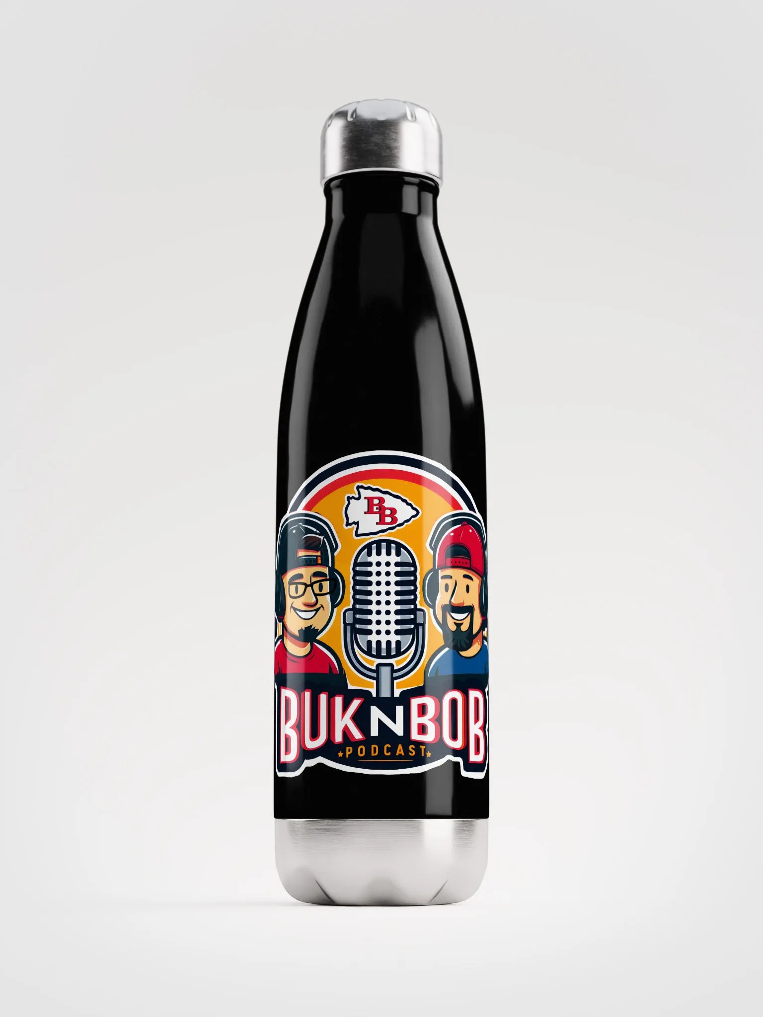Buk N Bob Podcast Stainless Steel Water Bottle product image (2)