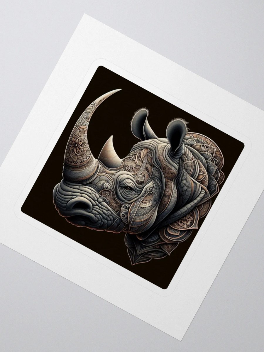Ornate Rhino Kiss Cut Stickers product image (2)