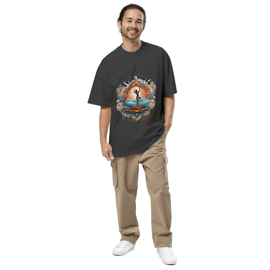 Zen Vibes Oversized Faded T-Shirt product image (7)