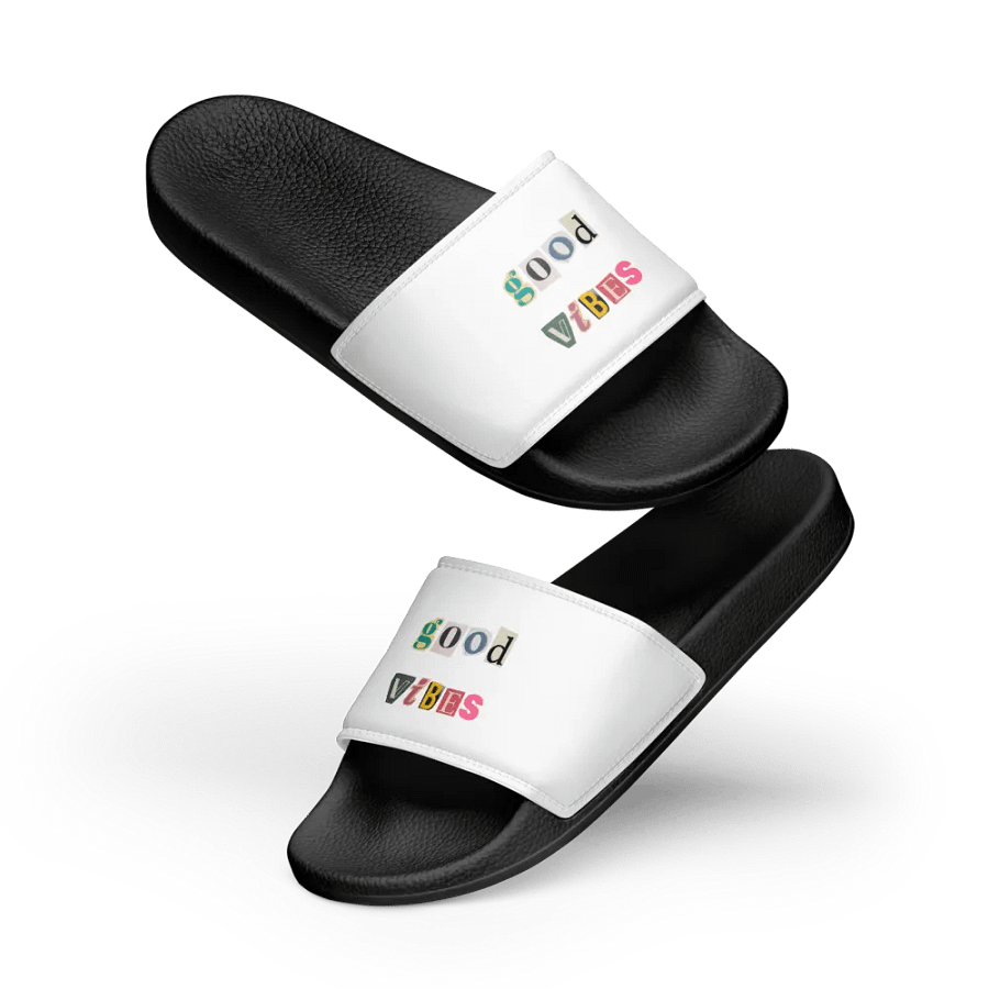 Good Vibes Collage Men's Slides product image (11)