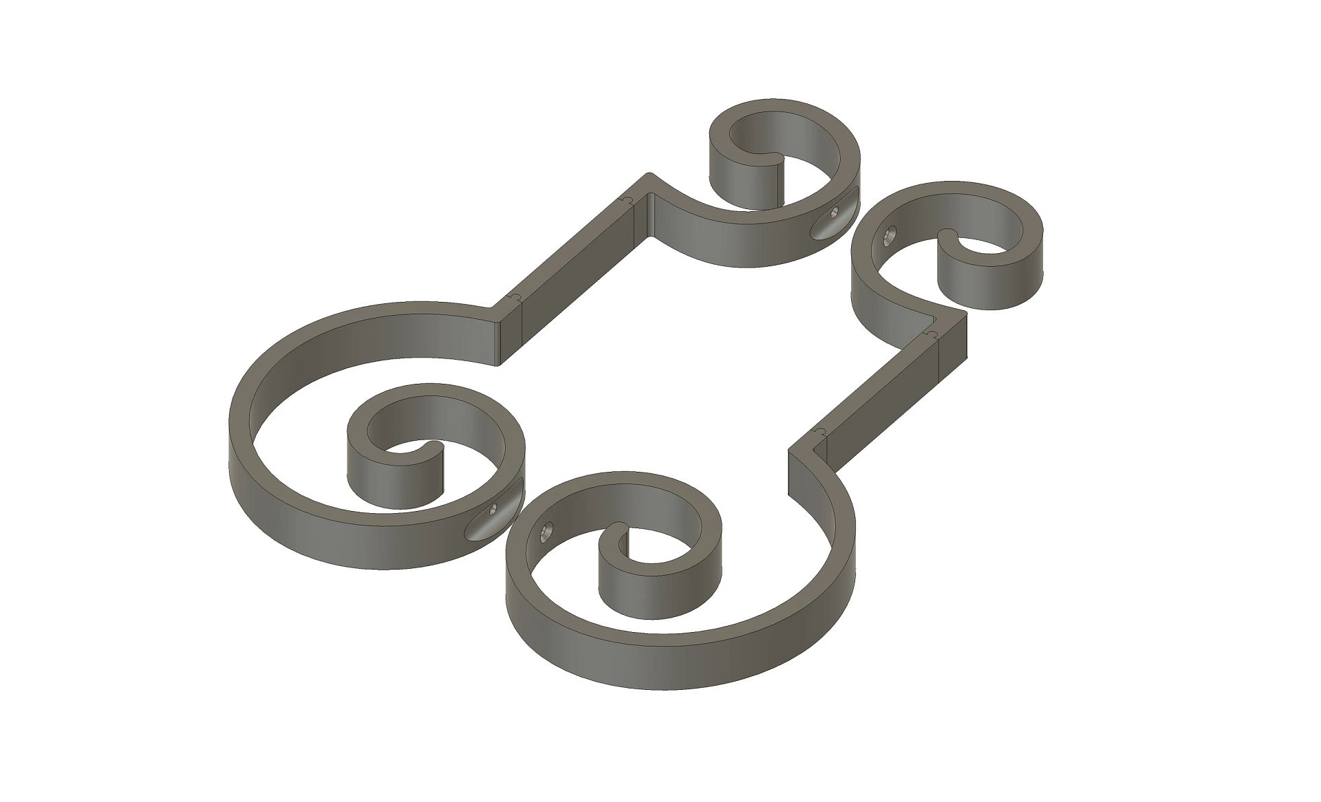 Haunted Mansion Inspired Gate/Fence Detail 3D Model product image (1)