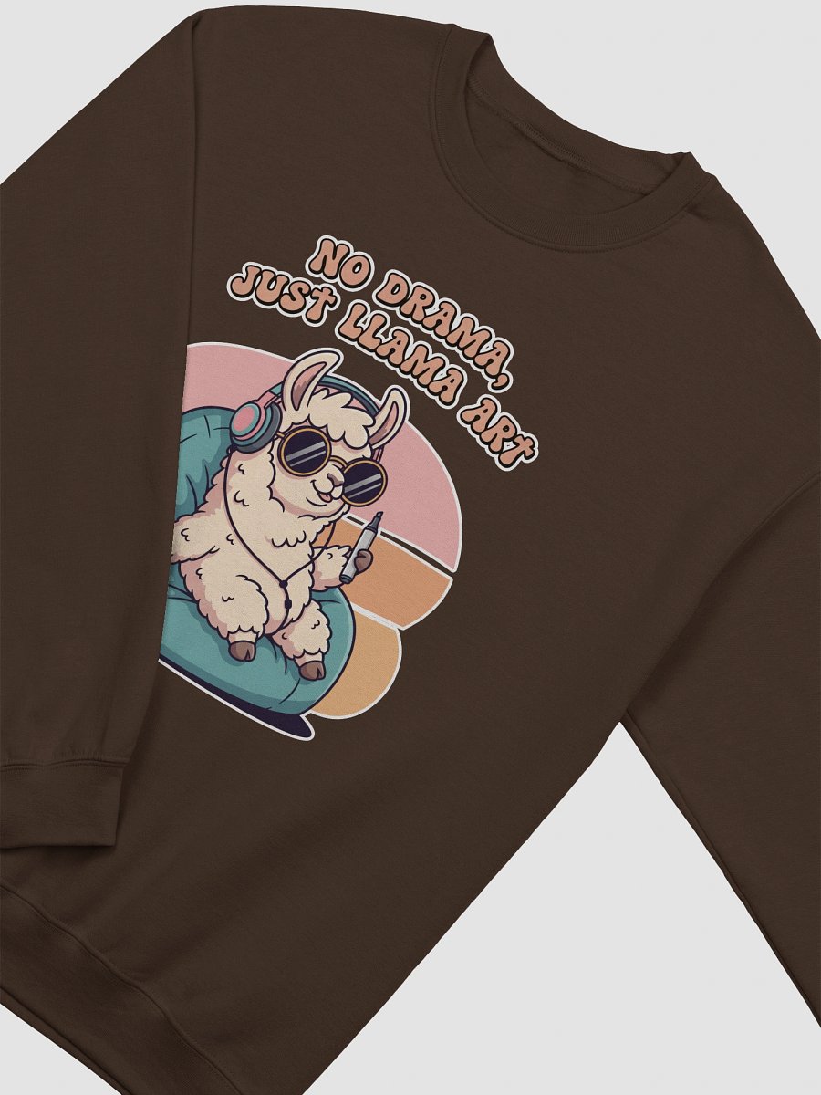 Chill Llama with Marker Crewneck Sweatshirt product image (15)